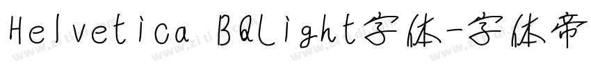 Helvetica BQLight字体字体转换